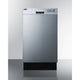 Summit 18" Wide Built-In Dishwasher DW18SS4