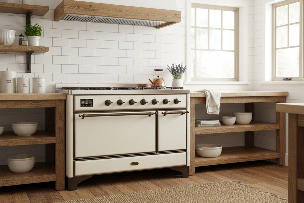 ILVE 48"Majestic III Induction Range, UMIB48QNR3 — UMIB48QNR3AWB