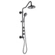 Forno Acqua AcquaSPA Retrofit Shower, Overhead Rainfall Shower, Handheld Shower Head SC32BK-C8