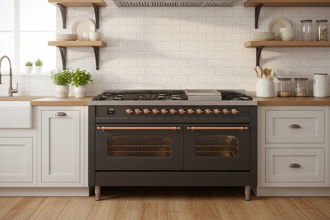 ILVE Nostalgie II 60" Dual Fuel Range UP60FNMPMGP
