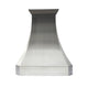 Black Brushed Stainless Steel Custom Kitchen Hood with Cut Off Edge