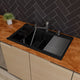 ALFI brand 34" Granite Composite Workstation Step Sink, Accessories AB3418DBDI