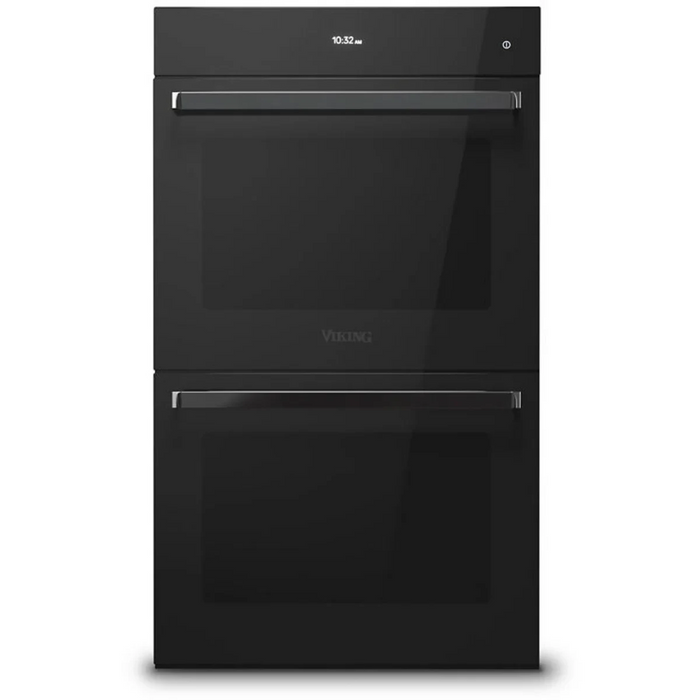 Viking® RVL 30" Black Glass Double Electric Wall Oven MVDOE6301BG