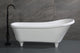 ALFI brand 67" White Matte Clawfoot Solid Surface Resin Bathtub AB9960