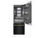ZLINE Autograph Edition 30" Built-In Bottom Freezer Refrigerator, Water Dispenser, Ice Maker, Black SS, Graphite Interior,Helix Handles GRBIVZ-BS30KCB