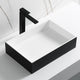 ALFI brand Black Matte 20" Solid Surface Resin Sink ABRS2014BM
