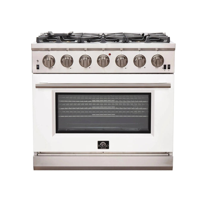 FORNO Capriasca 36" Gas on Gas Range FFSGS6260-36WHT