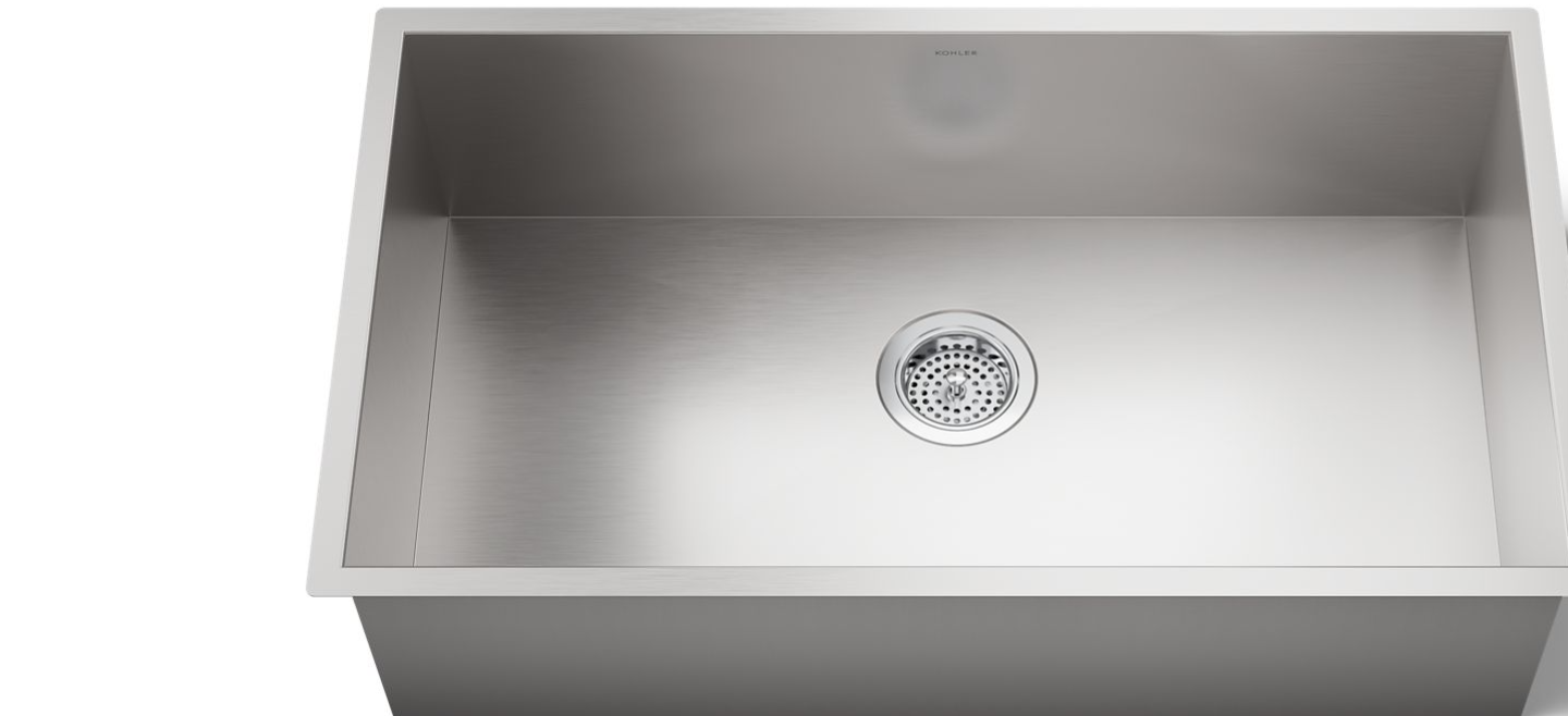KOHLER Vault 32" undermount single-bowl large kitchen sink K-3821