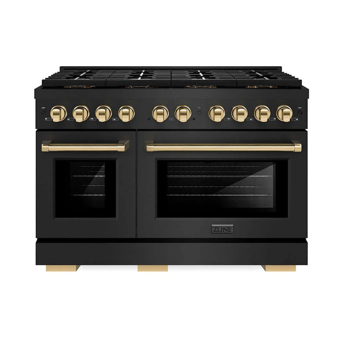 ZLINE 48" Paramount Gas Range DuoPro™ Cooktop, Dual Ovens PSGRBZ-48-G