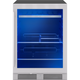 Zephyr 24" Freestanding/Built-In Undercounter Single Zone Beverage Center, PRB24C01CG
