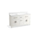 KOHLER Kresla 60" bathroom vanity cabinet, sink, quartz top K-40641-BD1