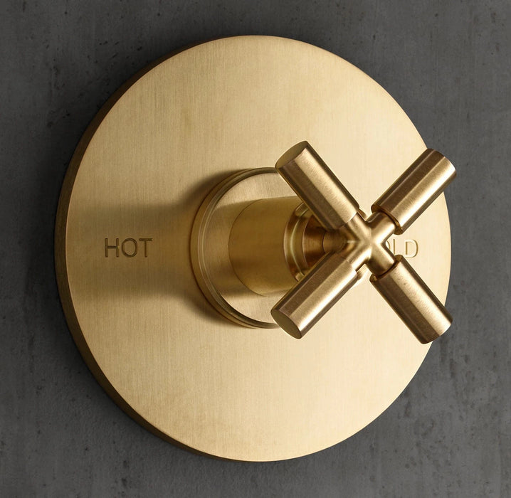 Lambeth Smooth Cross-Handle Balanced-Pressure Shower Valve & Trim Set