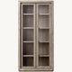 Reclaimed Oak Thin Frame Glass Cabinet