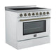 Forno Paolo 36" Electric Range — FFSEL6011-36WHT