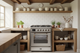 ILVE Majestic II 30" Liquid Propane Dual Fuel Range Stainless Steel Bronze Trim UM30DNE3SSBLP