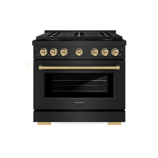 ZLINE 36" Paramount Gas Range DuoPro™ Cooktop, Convection Gas Oven PSGRBZ-36-CB