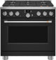 Cafe 36" Smart Commercial Style Gas Range, Matte Black CGY366P3TD1