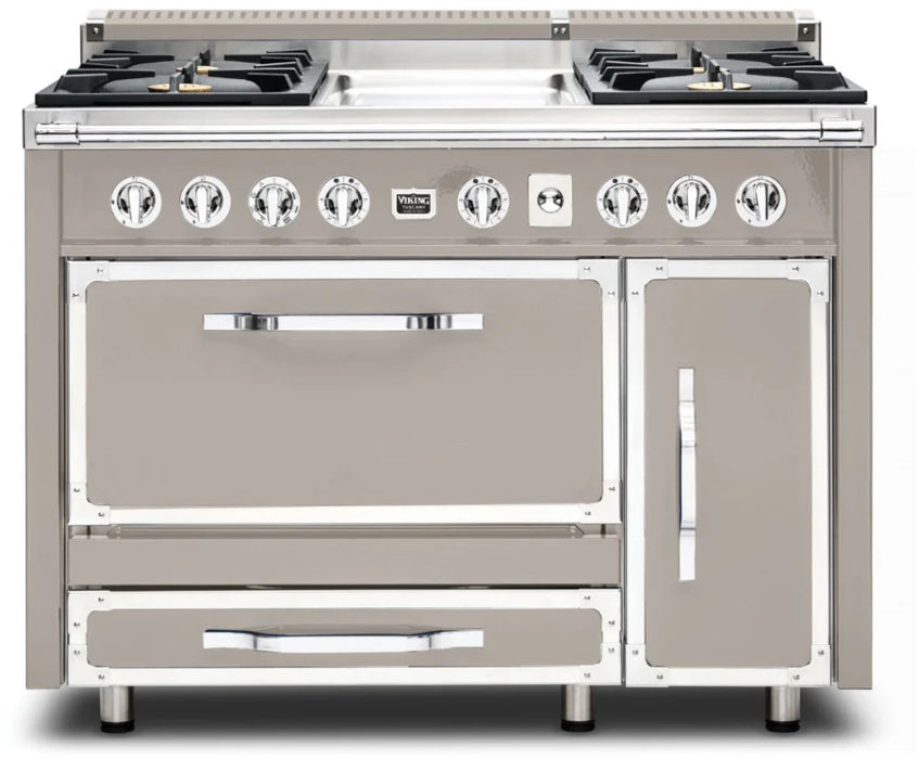 VIKING Tuscany Series 48" Dual Fuel Range Griddle, Pacific Grey TVDR4814GPG