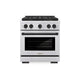 ZLINE 30" Paramount Gas Range DuoPro™ Cooktop, Convection Gas Oven PSGRSZ-30-MB
