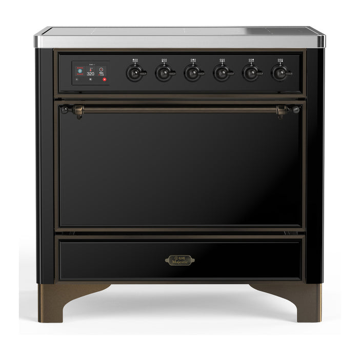 ILVE 36"Majestic III Induction Range, UMIB36QNR3 — UMIB36QNR3AWB