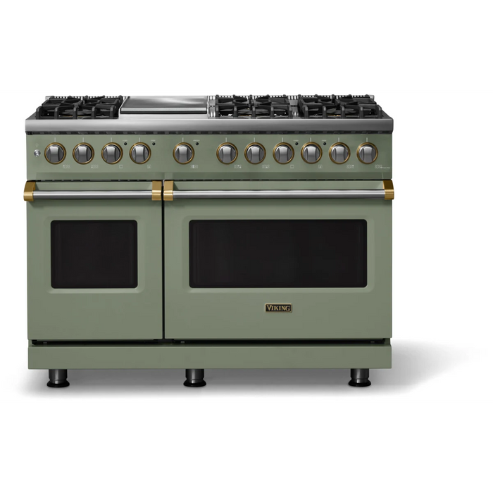 VIKING 48" Freestanding Dual Fuel Range, VDR54846GEUBB