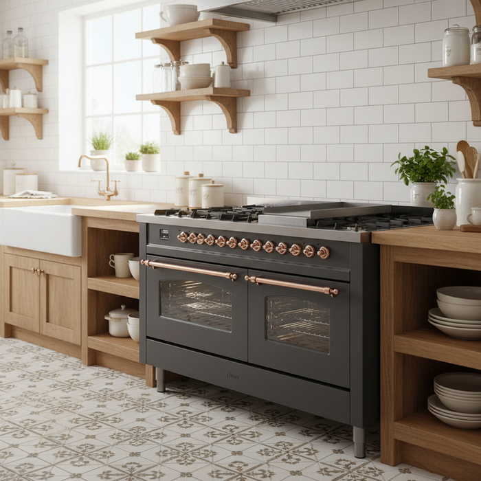 ILVE Nostalgie II 60" Dual Fuel Range UP60FNMPMGP