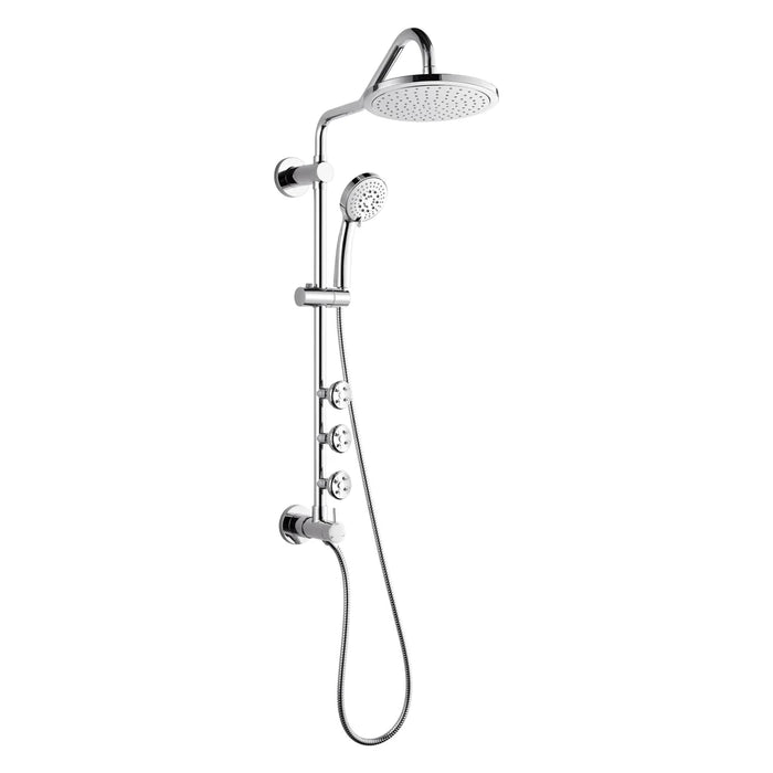 Forno Acqua AcquaSPA Retrofit Shower, Overhead Rainfall Shower, Handheld Shower Head SC31CP-C8