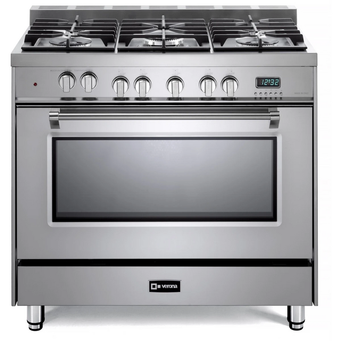 Verona 36" Freestanding Dual Fuel Range, VPFSGE365SS