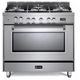 Verona 36" Freestanding Dual Fuel Range, VPFSGE365SS