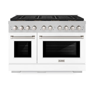 ZLINE 48" Paramount Gas Range DuoPro™ Cooktop, Dual Ovens PSGRS-WM-48