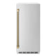 ZLINE Autograph Edition 15" Touchstone Gourmet Ice Maker, Drain Pump, Stainless Steel Door, Helix Handle IGMDZ-ST-15-KCB