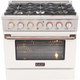 KUCHT 36" Freestanding Gas Range, KNG361-W-Rose