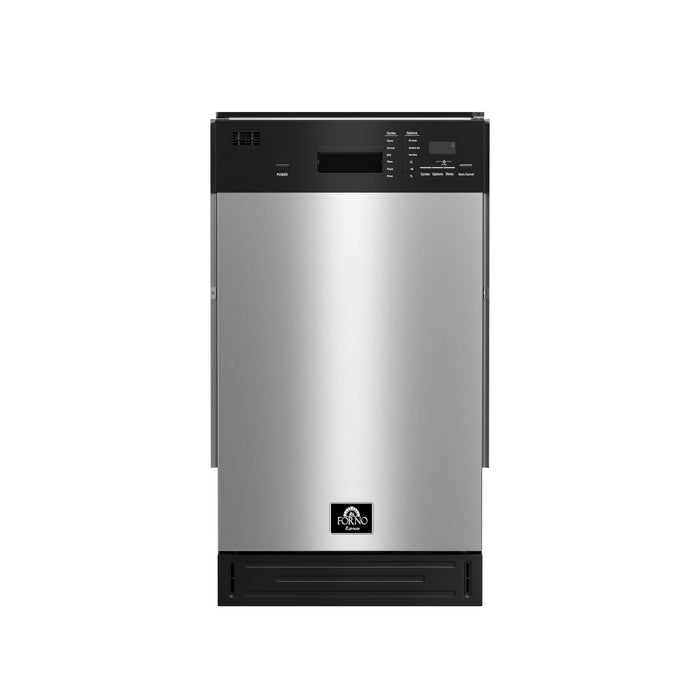 Forno Espresso 18" Built-in Dishwasher, Stainless Steel, FDWBI8041-18S