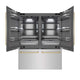 ZLINE 60" Built-In Bottom Freezer Refrigerator with Water Dispenser, Ice Maker, SS, Graphite Gray Interior, Champagne Bronze GRBIVZ-304-60CB