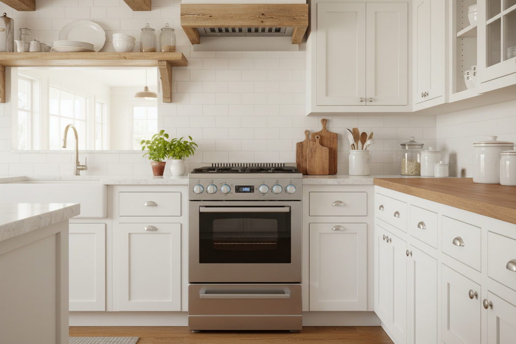 Avanti Elite Series 24" Gas Range, Stainless Steel DGR24P3S