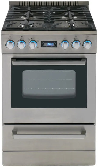 Avanti Elite Series 24" Gas Range, Stainless Steel DGR24P3S