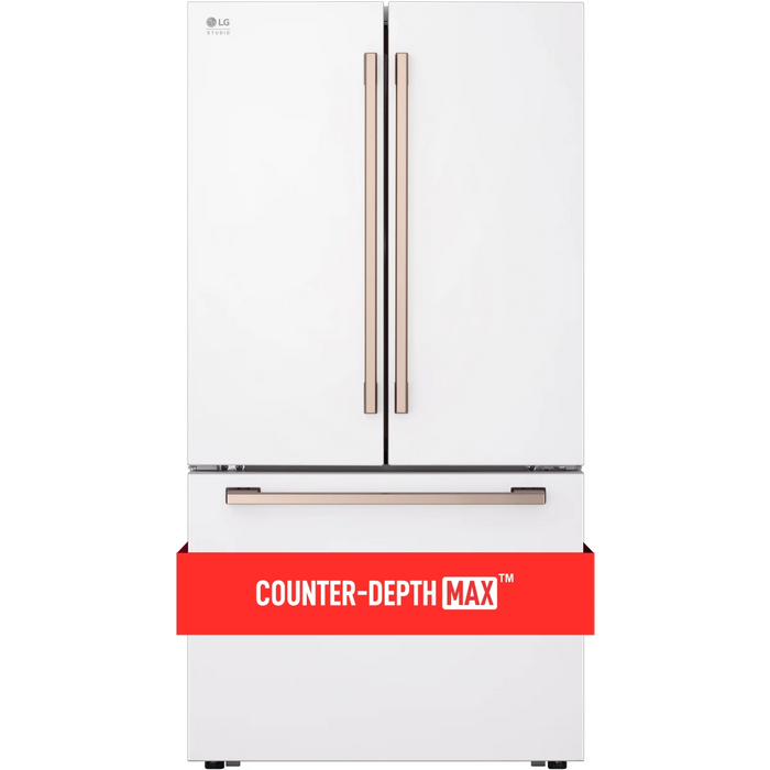 LG 36" Counter-Depth Freestanding French Door Smart Refrigerator, SRFB27W3