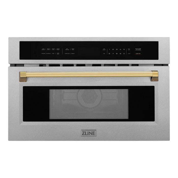 ZLINE 30” Convection Microwave, Stainless Steel, Gold MWOZ-30-SS-G