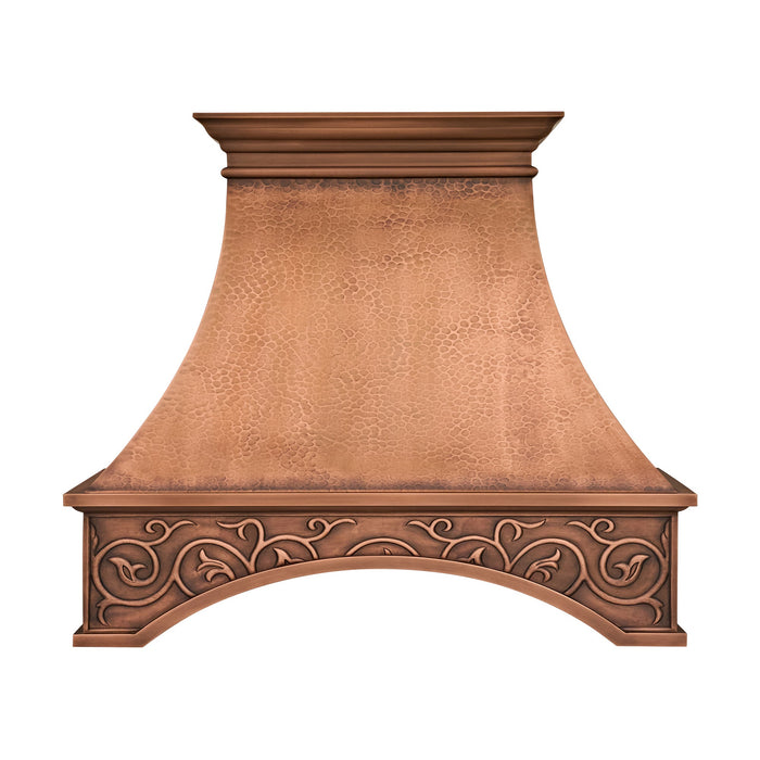 Akicon Custom Copper Range Hood Handmade with Custom Size and Finish