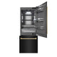 ZLINE 30" Built-In Bottom Freezer Refrigerator with Water Dispenser, Ice Maker, Black SS, Graphite Gray Interior, Champagne Bronze GRBIVZ-BS-30-CB