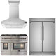 Forno Package - 48" Dual Fuel Range, Wall Range Hood and 60" Fridge — FBDL-017-04CAUS