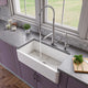 ALFI brand 33" Smooth Solid Thick Wall Fireclay Single Bowl Farm Sink AB3318SB-W