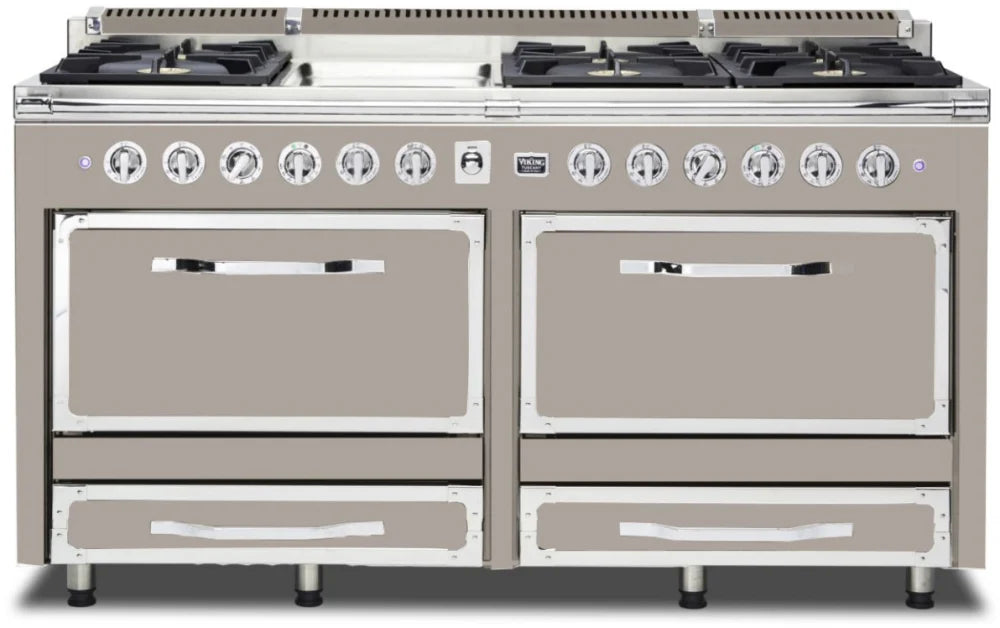 VIKING Tuscany Series 66" Dual Fuel Range Griddle, Pacific Grey TVDR6616GPG