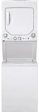 GE 24" Unitized Spacemaker Stacked , Electric, White, GUD24ESSMWW