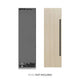 ZLINE 24" Panel Ready Column Freezer, Graphite Gray Interior Matte Black RBCFVZ-24-MB