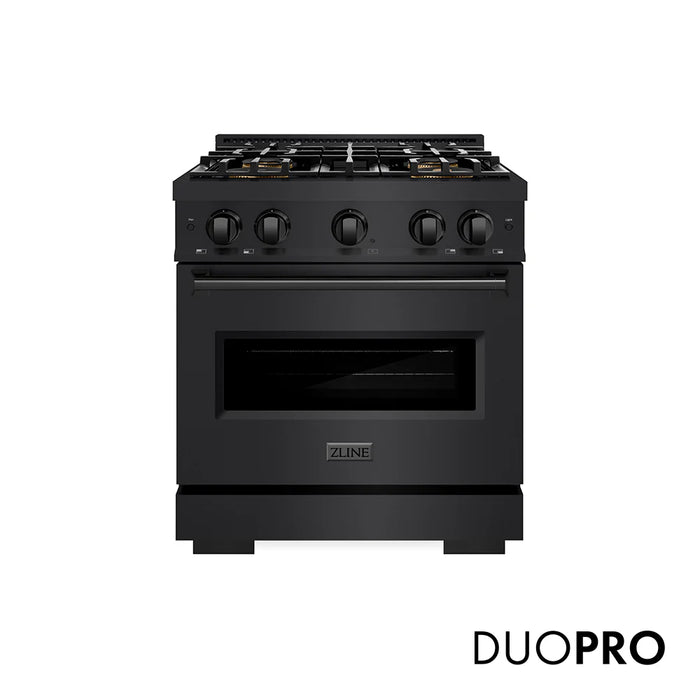 ZLINE Classic Gas Range Black Stainless Steel PCGRB