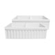 Whitehaus 33" Quatro Alcove Matte Double Bowl Fireclay Kitchen Sink WHQDB332-M