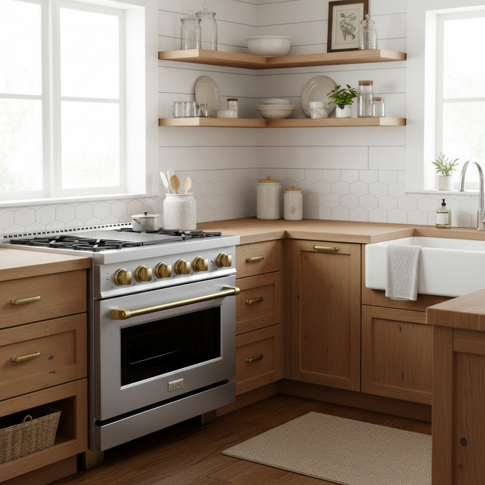 ZLINE 36" Paramount Induction Range, Stainless Steel, Helix Handle SINRZ-36