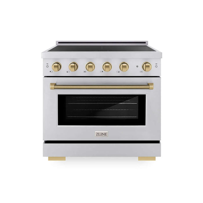 ZLINE 36" Paramount Induction Range, Stainless Steel, Helix Handle SINRZ-36