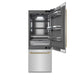 ZLINE Autograph Edition 30" Built-In Bottom Freezer Refrigerator, Water Dispenser, Ice Maker, SS, Graphite Gray Interior,Helix Handles GRBIVZ-30430KCB